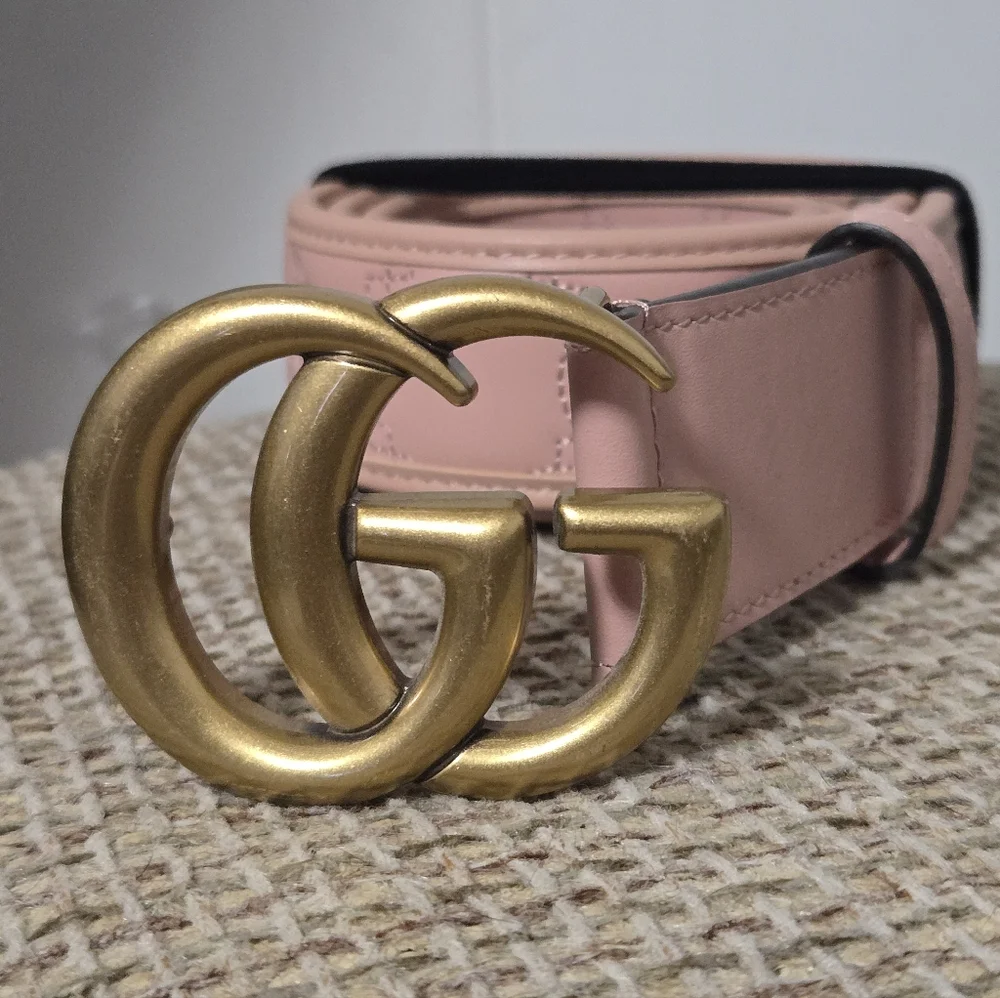 New Pink GG Style Belt - Picture 2 of 5